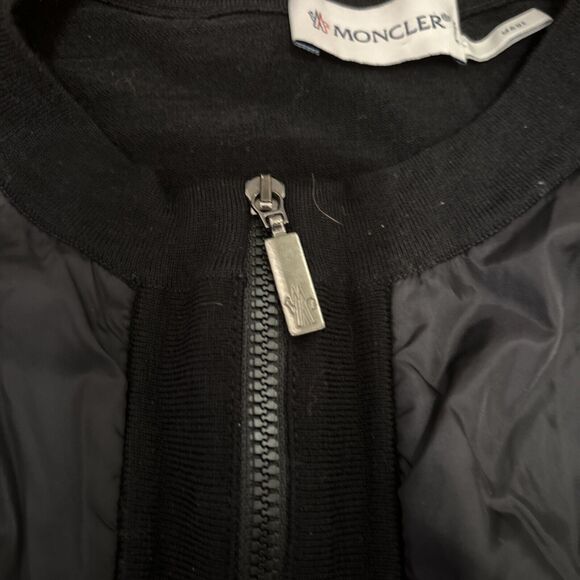 Moncler Coreana Tricot Maglia Alla Cardigan Black Womens Size M - Picture 4 of 7